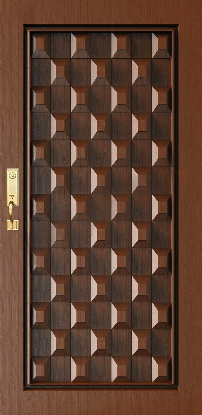 Doors - SKY-63 Geometric Modern 3D Relief Carving Design